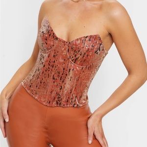 Fun animal print corset